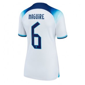 Maillot de foot Angleterre Harry Maguire #6 Domicile Femmes Monde 2022 Manches Courte